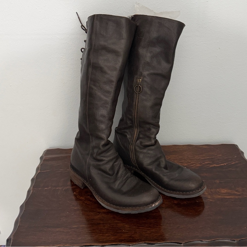 Fiorentini + Baker Emma Dark Brown Over the Knee Boots, Size 37.5